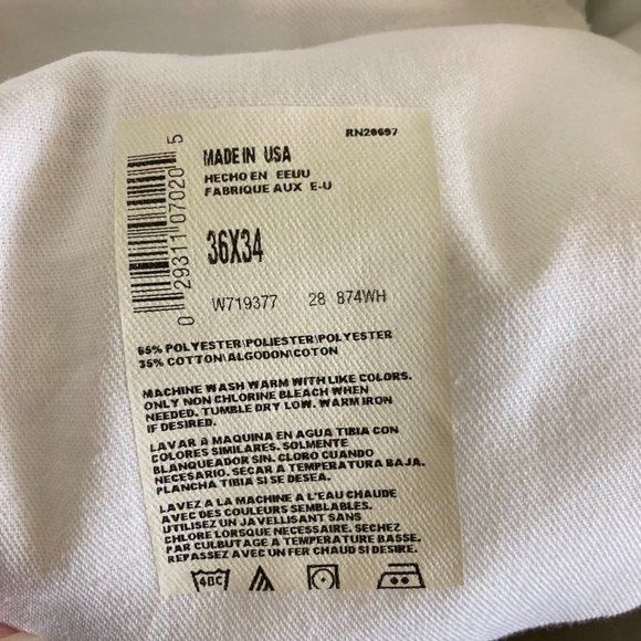 y2k Dickies Men’s White Work Painters Pants 36x34 as is - Picture 5 of 8